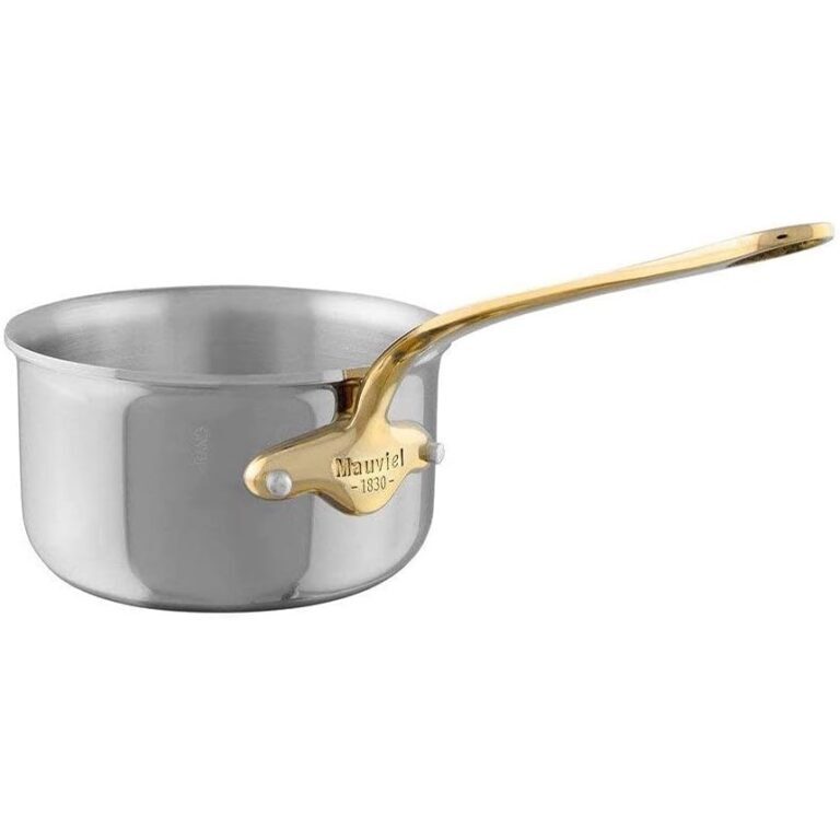 Casserole inox M&rsquo;Cook 18 cm manche bronze – Mauviel 1830