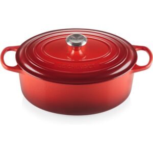 Cocotte ovale en fonte 31 cm Cerise – Le Creuset Signature