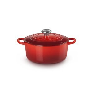 Cocotte ronde en fonte 24cm Cerise – Le Creuset Signature
