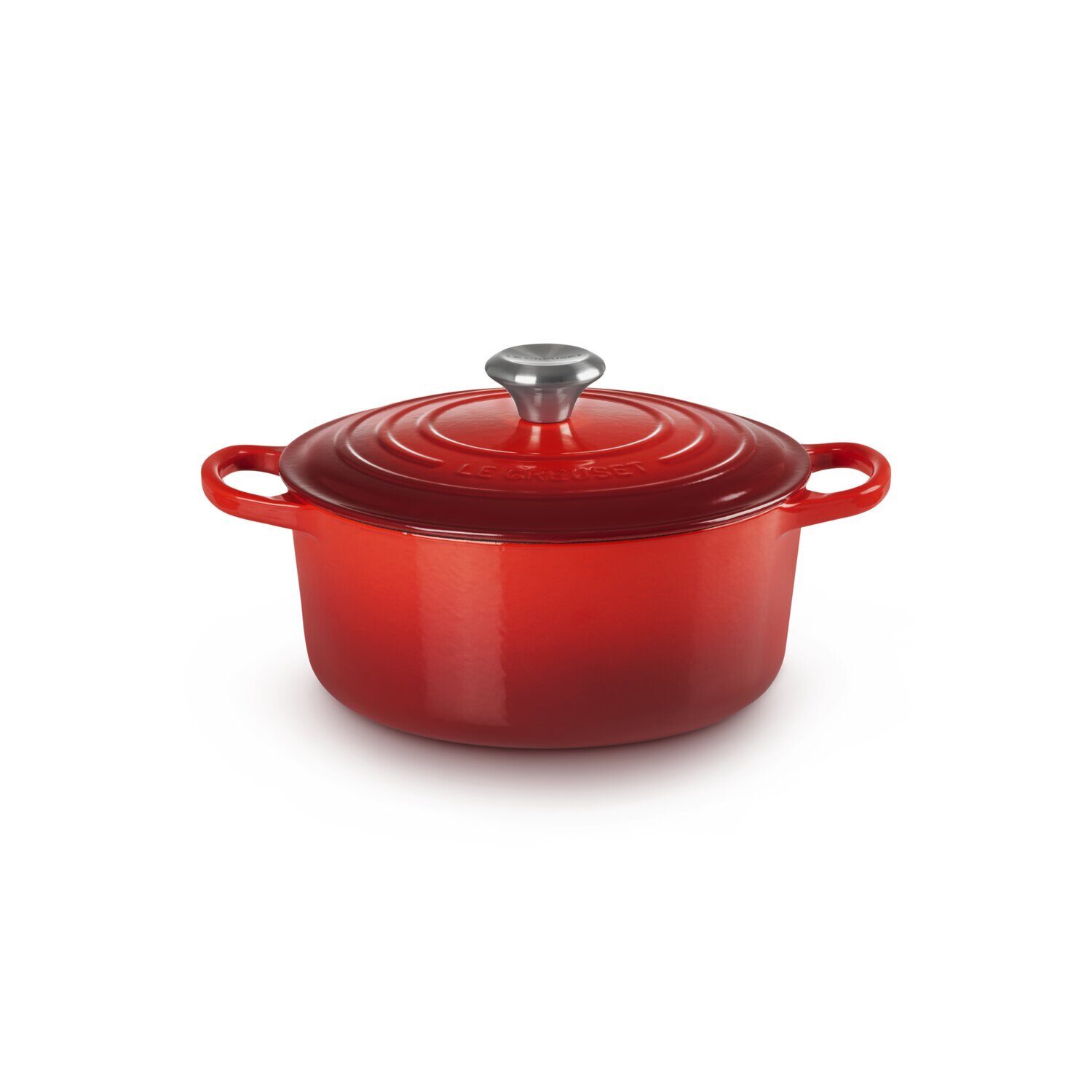 Cocotte ronde en fonte 24cm Cerise – Le Creuset Signature