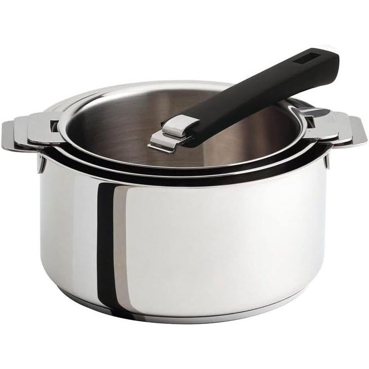 Série de 3 casseroles Mutine amovibles 16-20 cm + poignée – Cristel
